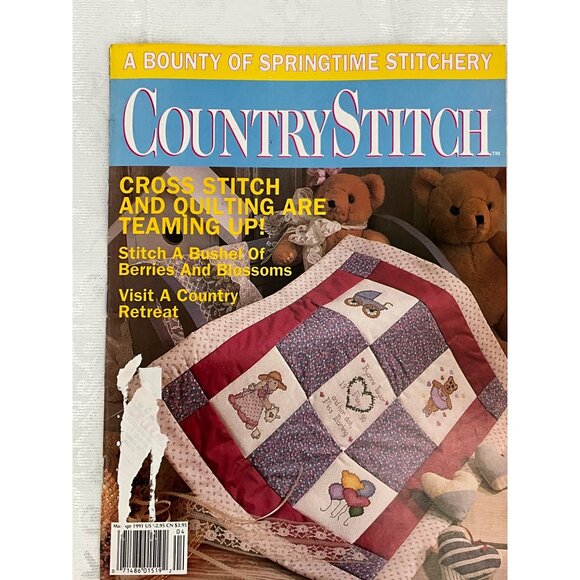 Vintage Country Stitch Cross-Stitch Magazine Collection 1991 Set of 5 - Picture 6 of 7